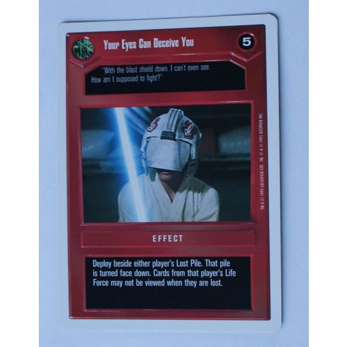 Star Wars CCG: Premier Unlimited # Your eyes can Deceive You (A) 1995 dark