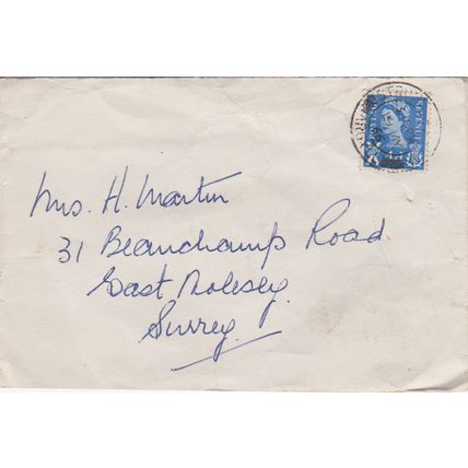 GB 1966 cover from Anstruther in Argyll to Surrey with Scottish 4d stamp