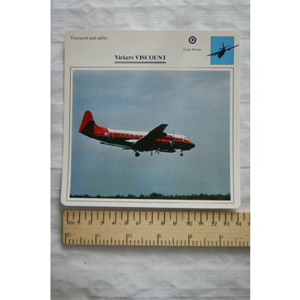 Vickers Viscount - GB - Transport & Utility - Collectors Club Card