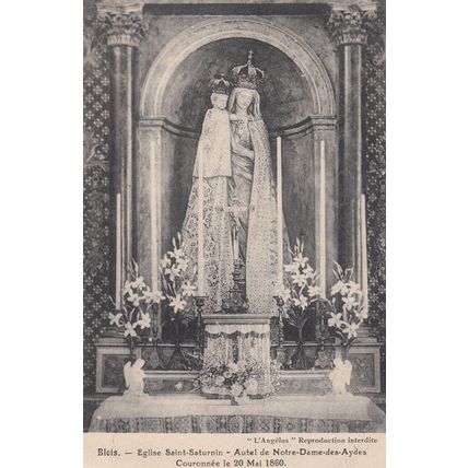Blois Eglise Saint Saturnin Autel De Notre Dame Des Aydes 1860 View Postcard