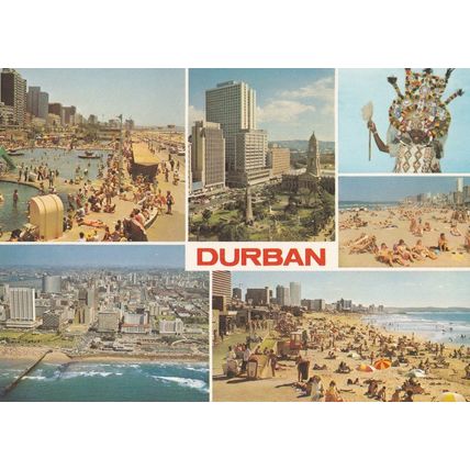 Durban Marine Parade South Africa Postcard