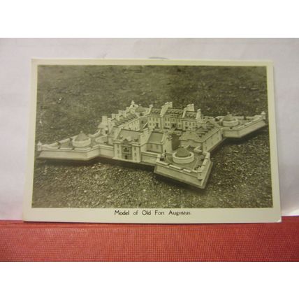 MODEL OF FORT AUGUSTUS, SCOTLAND unused vintage postcard RP =