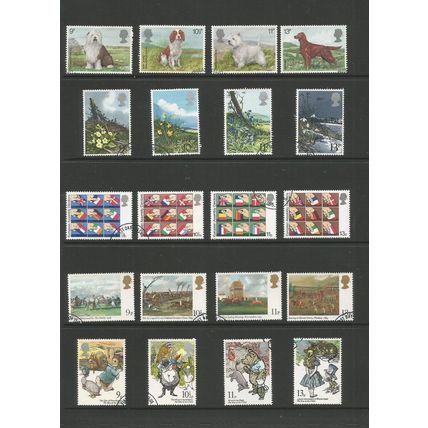 GREAT BRITAIN 1979 Full Year Used Sets Inc Miniature Sheet. SG 1075/1108