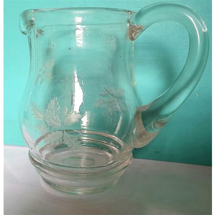 MINI GLASS SET - WATER JUG and FOUR GLASSES - 10 + 8 + 7.5 + 6 cm tall - GOOD