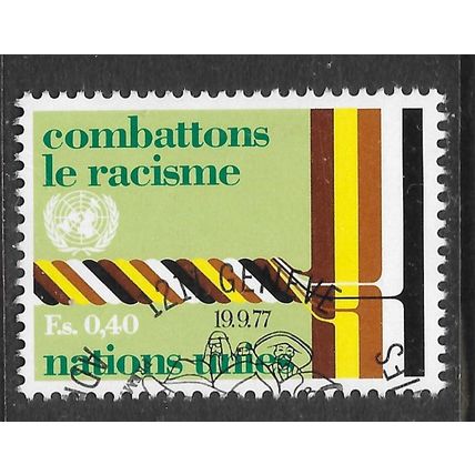 UNITED NATIONS 1977 COMBAT RACISIM Fs0.40 USED