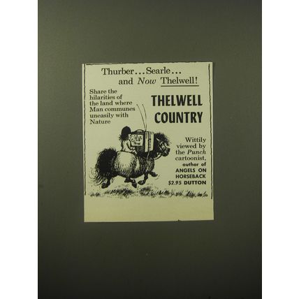 1960 Dutton Book Advertisement - Thelwell Country