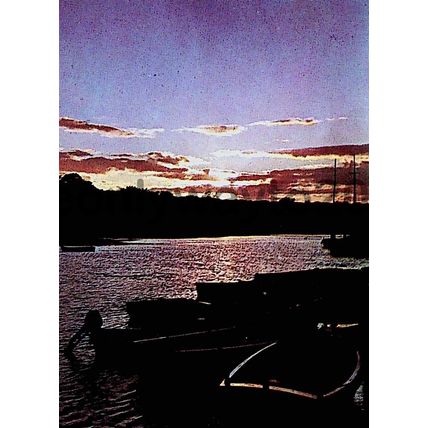 Bucklers Hard, Sunset, Hampshire, Postcard