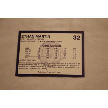 Ethan Martin 1990 Collegiate Collection LSU NO. 32