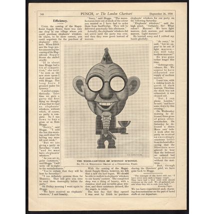 WOOD-CARVINGS OF M’BONGO M’BONGO 1934 J.L. Carstairs 10 PUNCH CARTOON PAGES