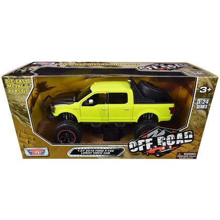 2019 Ford F-150 Lariat Crew Cab Pickup Truck Off Road Bright Green 1/27 Dieca...
