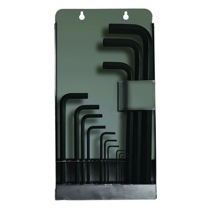 Bondus USA B10989- Set 13 Ball End Long L-wrenches 1.27mm - 17mm in Metal Box