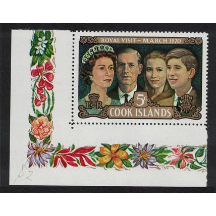 Cook Is. The Royal Family Visit to New Zealand 1970 MNH SG#328