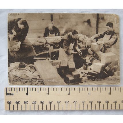 vintage Postcard Buckfast Abbey, Brothers at Work