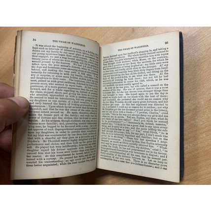 RARE* 1877 OLIVER GOLDSMITH THE VICAR OF WAKEFIELD FICTION HARDBACK BOOK (P2)