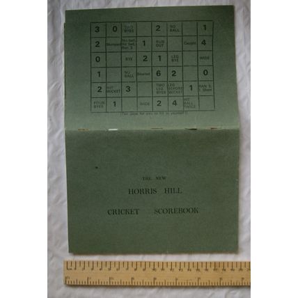 1995 The New Horris Hill Cricket Scorebook - England v. Australia