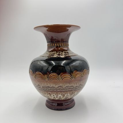 Vintage HAEGER Art Pottery VASE GRAND CANYON M-13 SIGNED S. MAGLIO