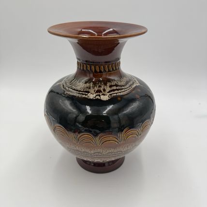 Vintage HAEGER Art Pottery VASE GRAND CANYON M-13 SIGNED S. MAGLIO