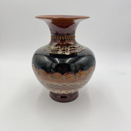 Vintage HAEGER Art Pottery VASE GRAND CANYON M-13 SIGNED S. MAGLIO