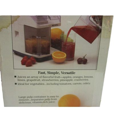 Vintage Rival Electric Juice Vegetable Extractor Model 965 White Kitchen