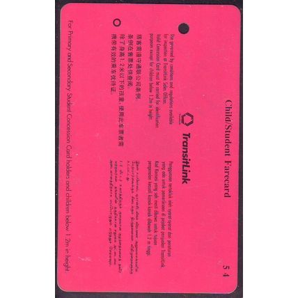 Giro Farecard Travel Made Easy S'pore TransitLink Train/Bus Card