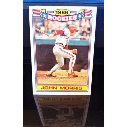 JOHN MORRIS 1987 TOPPS ROOKIE COMMEMORATIVE SET BASEBALL CARD #256