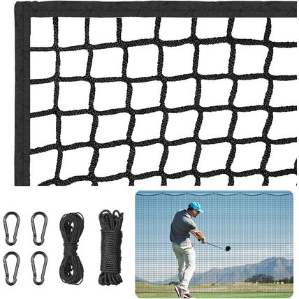 Golf Netting 7Ft,10Ft,15Ft,20Ft Golf Practice Net for Garage, Sport Practice Bar