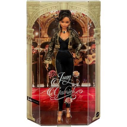Barbie Signature Doll, Juan Gabriel Collectible in Chic Black and Gold Suit with