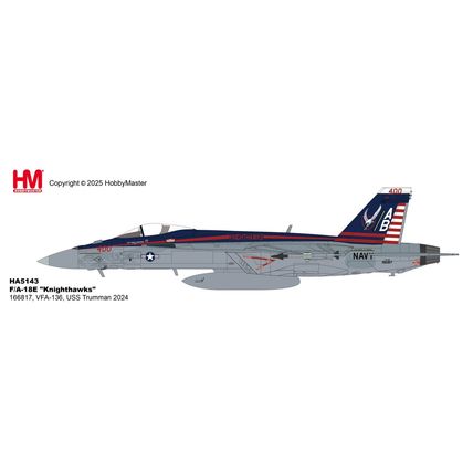F/A-18E 166817 VFA-136 USS TRUMMAN 2024 - HOBBY MASTER HA5143 1/72 - PRE ORDER