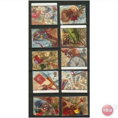 GB 1992 - SG 1592/1601 - Greetings Stamps 'Memories' used Set