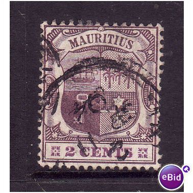 MAURITIUS 1901 SG139 2c DULL PURPLE AND BRIGHT PURPLE FINE USED