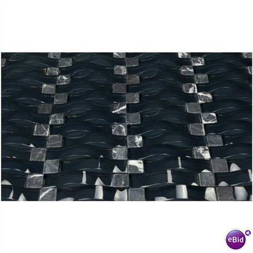 Vento Series Glass Wave and Stone Mariana Deep