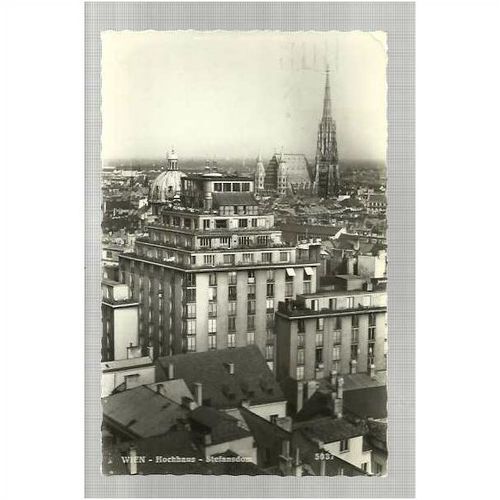 Austria WIEN Hochhaus - Stefansdom Postcard by HDH (5037)