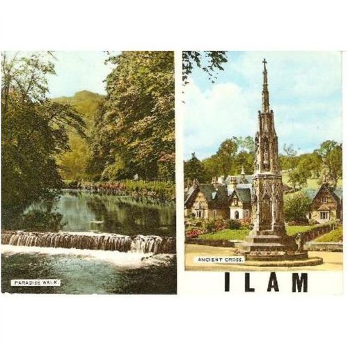 Ilam, Staffordshire - Cross, Paradise Walk - AW Bourne postcard 1968