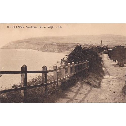 The Cliff Walk Sandown Isle of Wight Postcard (IOW71542)