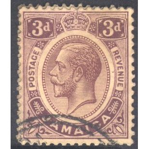 Jamaica 1912 - SG62 - 3d violet - KGV - used