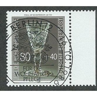 GER 1986 80pf+40 'RELIEF FUNDS -GLASSWARE' FINE USED (EBID49-407)