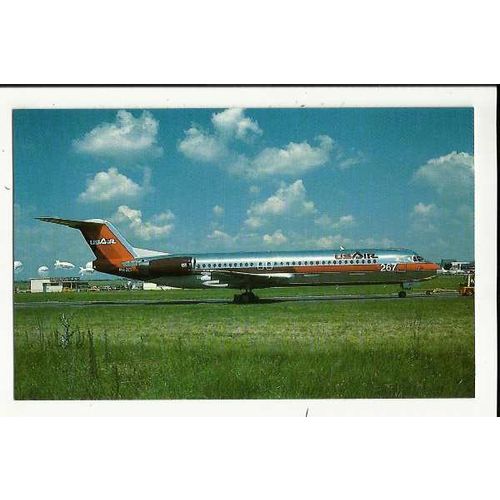 Aviation US AIR FOKKER 100 Postcard by Mary Jayne (MJ916)