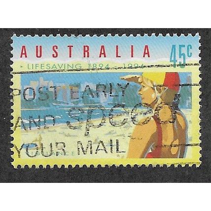 AUS 1994 45c 'LIFE SAVING - ON WATCH DUTY' FINE USED (EBID68-086)