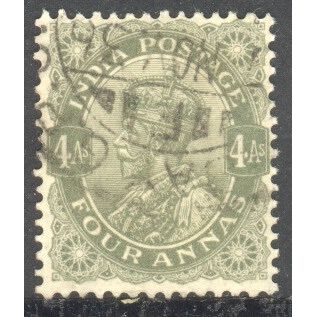 India 1928 - KGV 4a olive - used 4