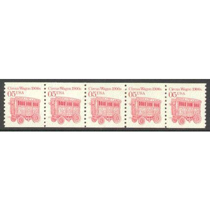 2452 5c Circus Wagon Very Fine MNH Dry Gum PNC 1/5 P0650