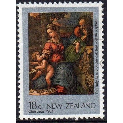 New Zealand 1983 Christmas - The Holy Family, Raphael 18c Used
