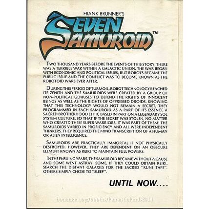 Image Graphic Novel #1: Seven Samuroid (1984) *Copper Age / Image Publishing*