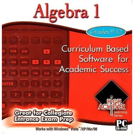 High Achiever Algebra 1 (Grades 9-12) CD-ROM for Win - NEW in RETAIL SLEEVE