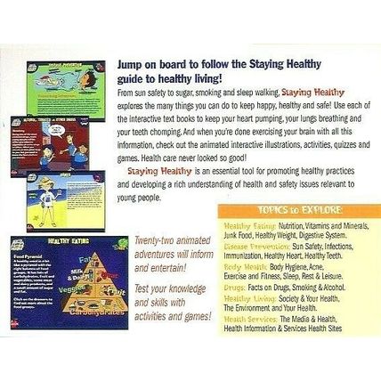Health for Kids Series: Staying Healthy (CD, 2003) Win/Mac -NEW CD in SLEEVE