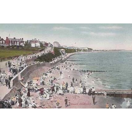 Dovercourt The Beach Sea Sand Essex Antique Old Postcard Prestine Condition MINT