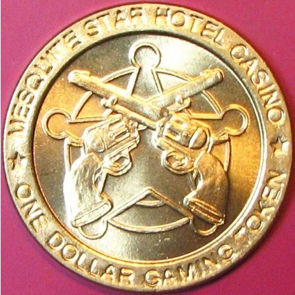 Mesquite Star. $1 Casino Token. Mesquite, NV. J65.
