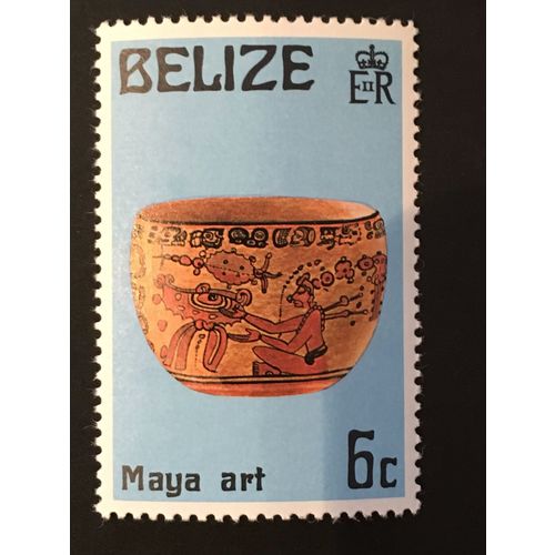 Belize 1975 Mayan Pottery 6c Bowl Unmounted Mint NHM SG 399 Sc 366 stamp artisan