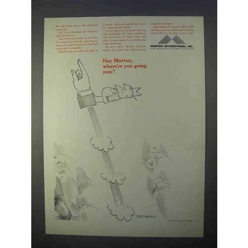 1966 Morton International Salt Ad - Saul Steinberg