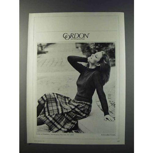 1981 Gordon of Philadelphia Fashion Ad