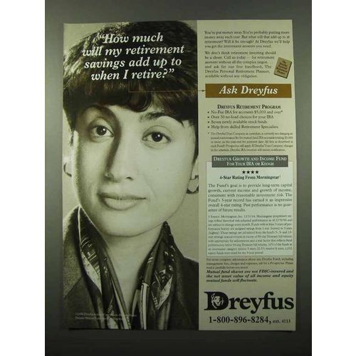 1995 Dreyfus Retirement Ad - How Much Savings